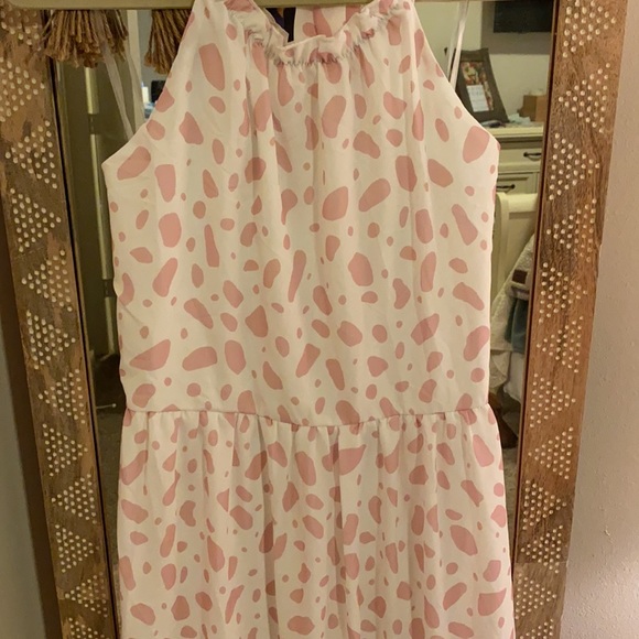 🩷 Pink Lily halter maxi dress - Picture 2 of 5